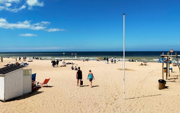 Vlak bij het strand