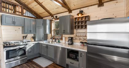 Sagebrush - Log cabin secluded in a mountain canyon in the Crazy Mountains