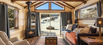 Sagebrush - Log cabin secluded in a mountain canyon in the Crazy Mountains