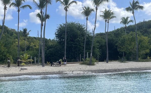 Vlak bij het strand, strandlakens