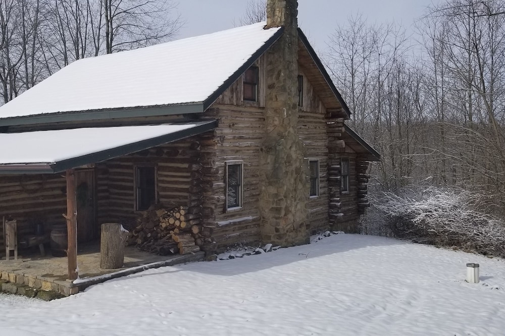 Hand crafted Log Cabin with 1800's décor, hiking trails and privacy!