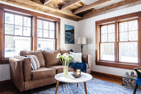 Smart TV, fireplace, computer monitors - Whimsical Woodland Cottage in Stone Ridge NY (Stone Ridge)