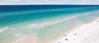 PRIVATE BEACH <100yds, Heated Pool, Gated Community, Ground Floor Villa!