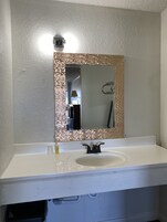 Soap, shampoo, toilet paper