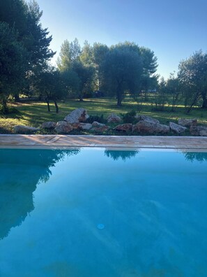 Outdoor pool - OTIUM is a Saracen trullo with swimming pool in the countryside of Ostuni. (Puglia)