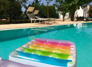Outdoor pool - OTIUM is a Saracen trullo with swimming pool in the countryside of Ostuni. (Puglia)