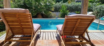 TROPICAL VILLA ORIENT BAY IDEAL FOR FAMILY FRIENDS PRIVATE POOL BEACH