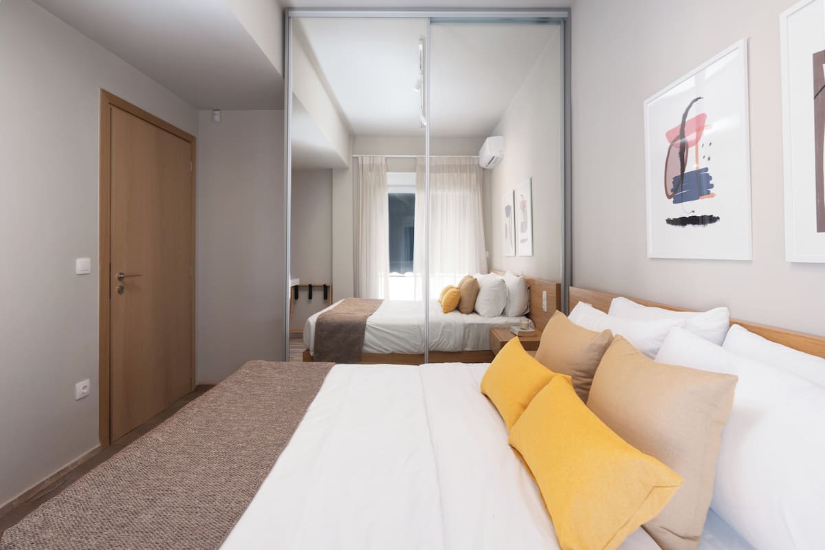1 habitación y ropa de cama hipoalergénica