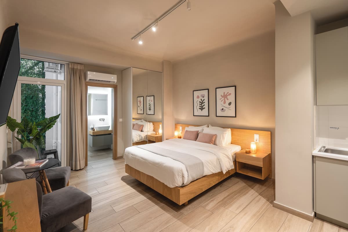 1 habitación y ropa de cama hipoalergénica