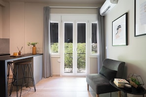 Traditional-Apartment, 1 Schlafzimmer, Nichtraucher, Küche | Wohnbereich
