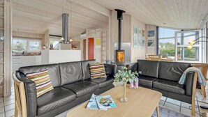Smart-TV og peis