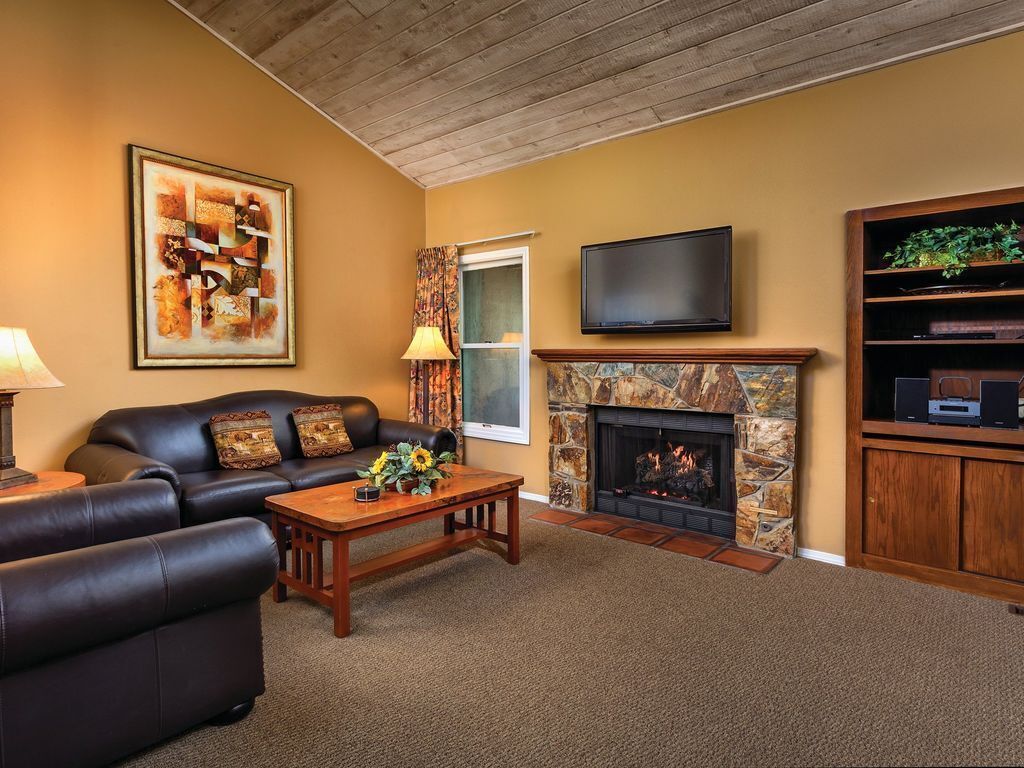 TV connectée, cheminée, jeux vidéo, lecteur de DVD