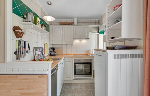 Kühlschrank, Mikrowelle, Herdplatte, Geschirrspüler