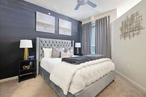 1 bedroom, iron/ironing board, travel crib, free WiFi