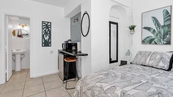 Desk, iron/ironing board, free WiFi, bed sheets