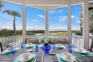 Dining - Ocean View Home in Gated Wild Dunes on Golf Course & Pool Access! (Isle Of Palms)