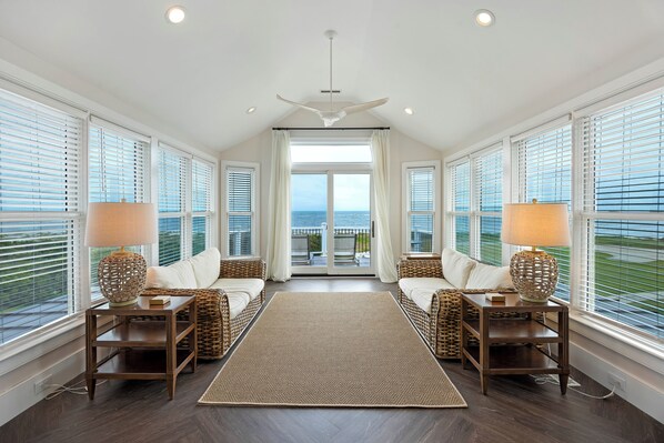 TV - Ocean View Home in Gated Wild Dunes on Golf Course & Pool Access! (Isle Of Palms)