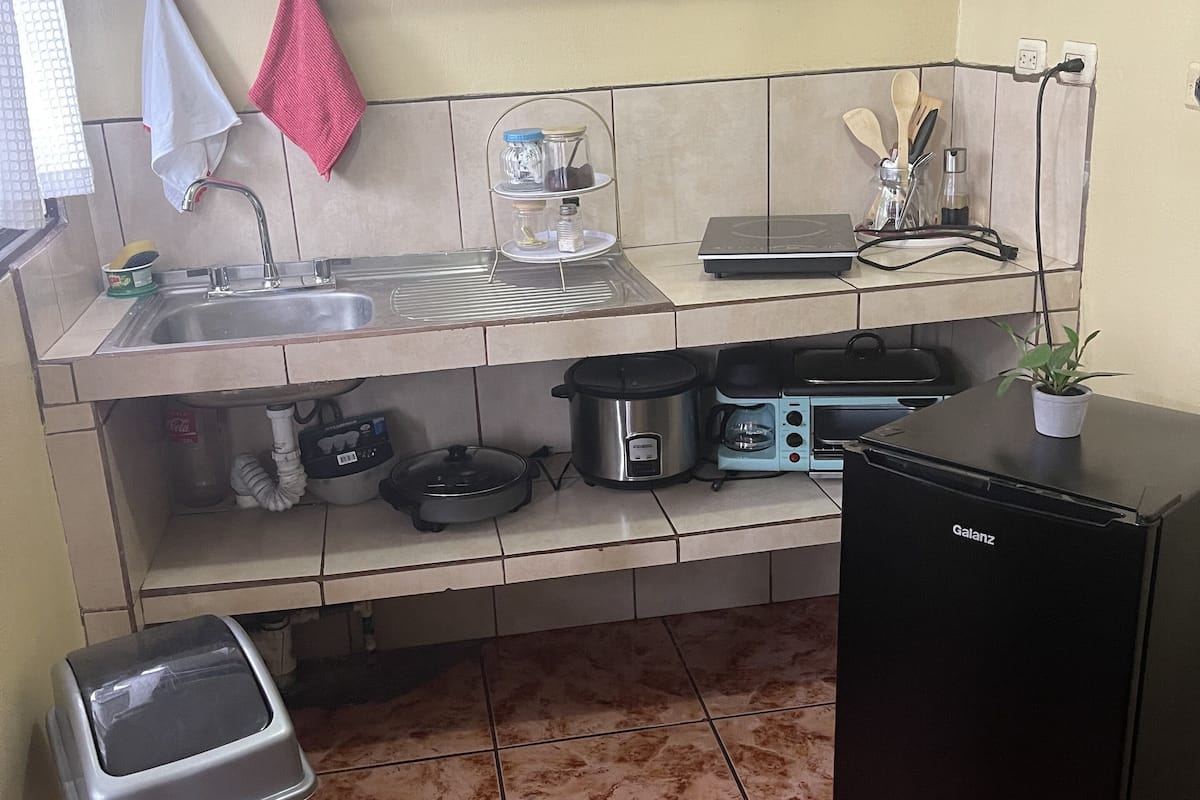 family apartment | private kitchen | full-sized fridge, oven, rice cooker, toaster oven