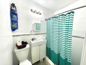 Shower, hair dryer, towels, soap - Studio in Little Havana w/ Parking (Miami)