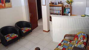 Shared Dormitory, 1 Bedroom, Terrace, City View | Living area | Books - Room-very Comfortable bed in Mixed Dormi (Maio)
