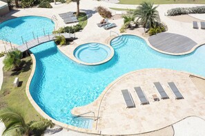 Condo, 1 Bedroom, Balcony, Ocean View | Pool | Outdoor pool - Lovely Sea View,eagle Beach, Oasis Condominium Wifi (Oranjestad)