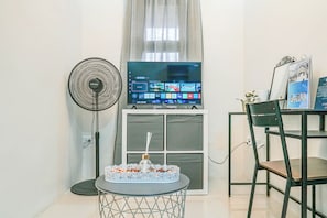 Ferienhaus, 1 Schlafzimmer, Meerblick | Wohnzimmer