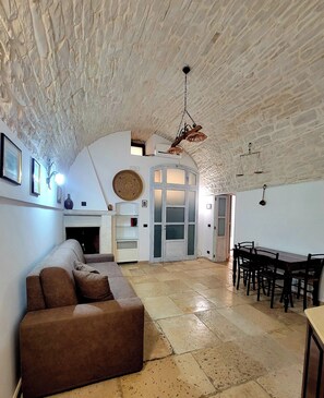 Ferienhaus, 2 Schlafzimmer, Raucher, Terrasse | Wohnbereich