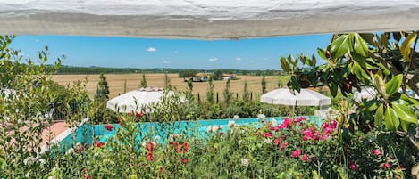 Casa, 2 camere da letto, fumatori, piscina privata | Vista dalla struttura