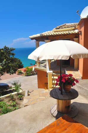 Apartment, 1 Bedroom, Smoking, Balcony | View from property - Villa Takis on Pelekas Beach Small House With Garden and sea View (Corfu)