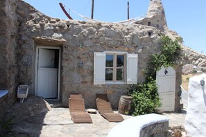 Room, 1 Bedroom, Patio, Garden View | Property entrance - Room-pyrgi Artemis Place - (Mykonos)