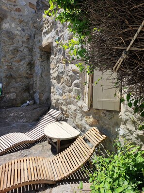 Zimmer, 1 Schlafzimmer, Terrasse, Gartenblick | Garten