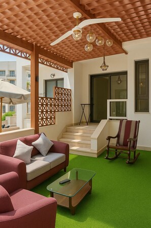 Chalet, 1 habitación, con acceso para personas discapacitadas, para fumadores | Sala de estar