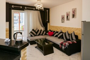 Chalet, 1 habitación, con acceso para personas discapacitadas, para fumadores | Sala de estar