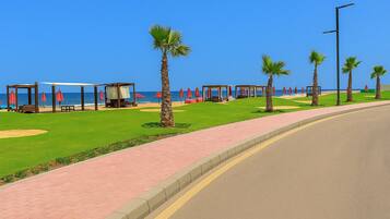 Nhà gỗ, 1 phòng ngủ, phù hợp cho người khuyết tật, hút thuốc | Bãi biển