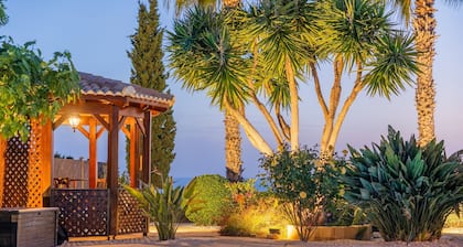 Villa Pontus - stunning views & privacy in beautiful garden with pool & hot tub