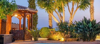 Villa Pontus - stunning views & privacy in beautiful garden with pool & hot tub