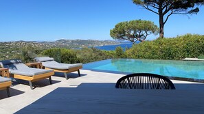 Piscine extérieure, piscine chauffée