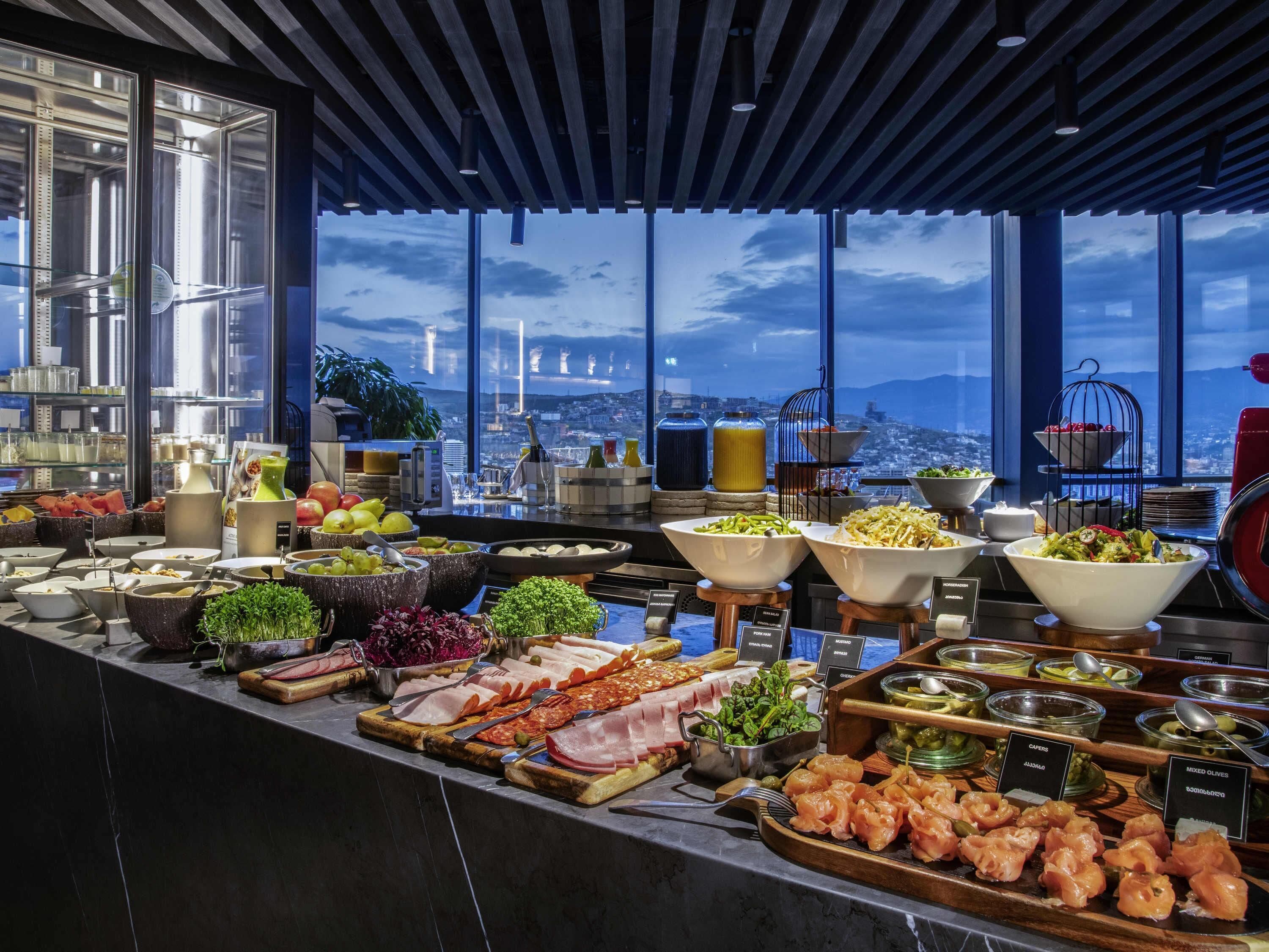 Daily buffet breakfast for a fee