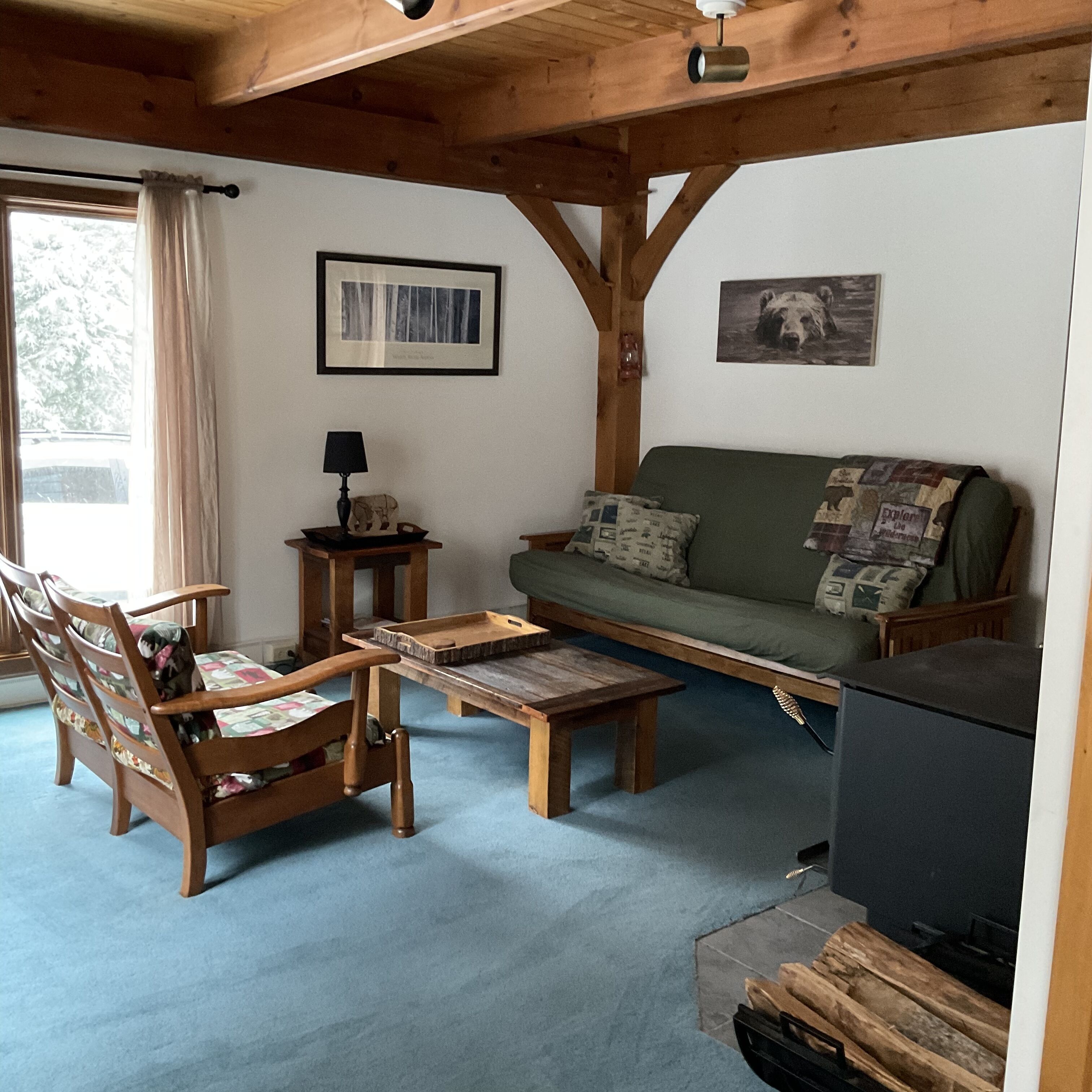Cozy secluded cabin near Gore Mt & 13th Lake!