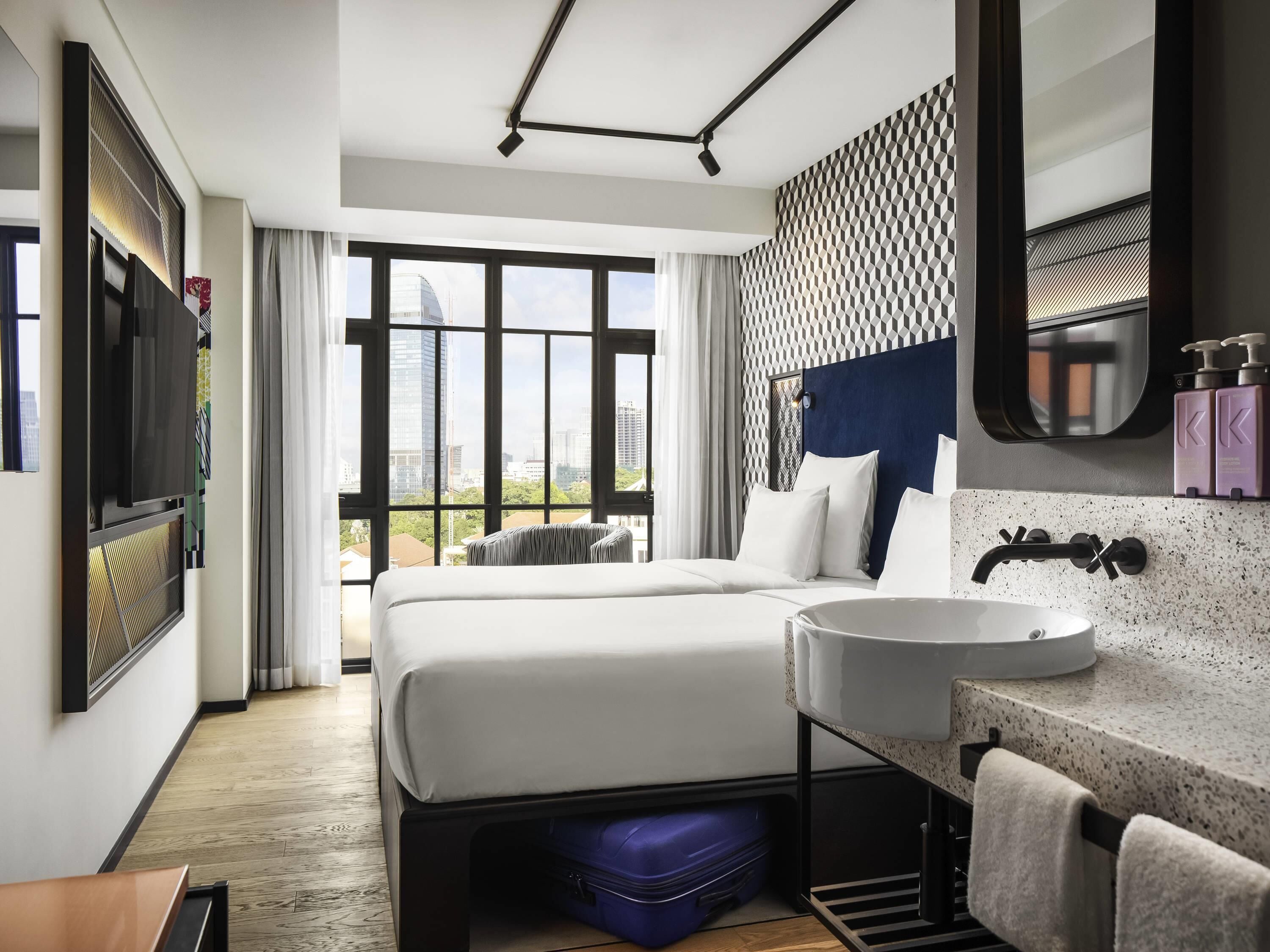 Habitación Confort, 2 camas individuales | Ropa de cama de alta calidad y minibar 