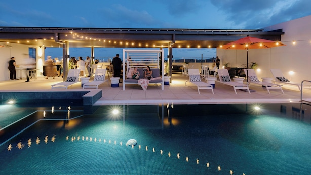 Rooftop pool