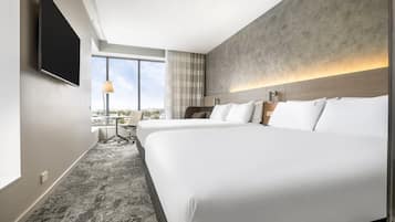 In-room safe, desk, laptop workspace, blackout drapes