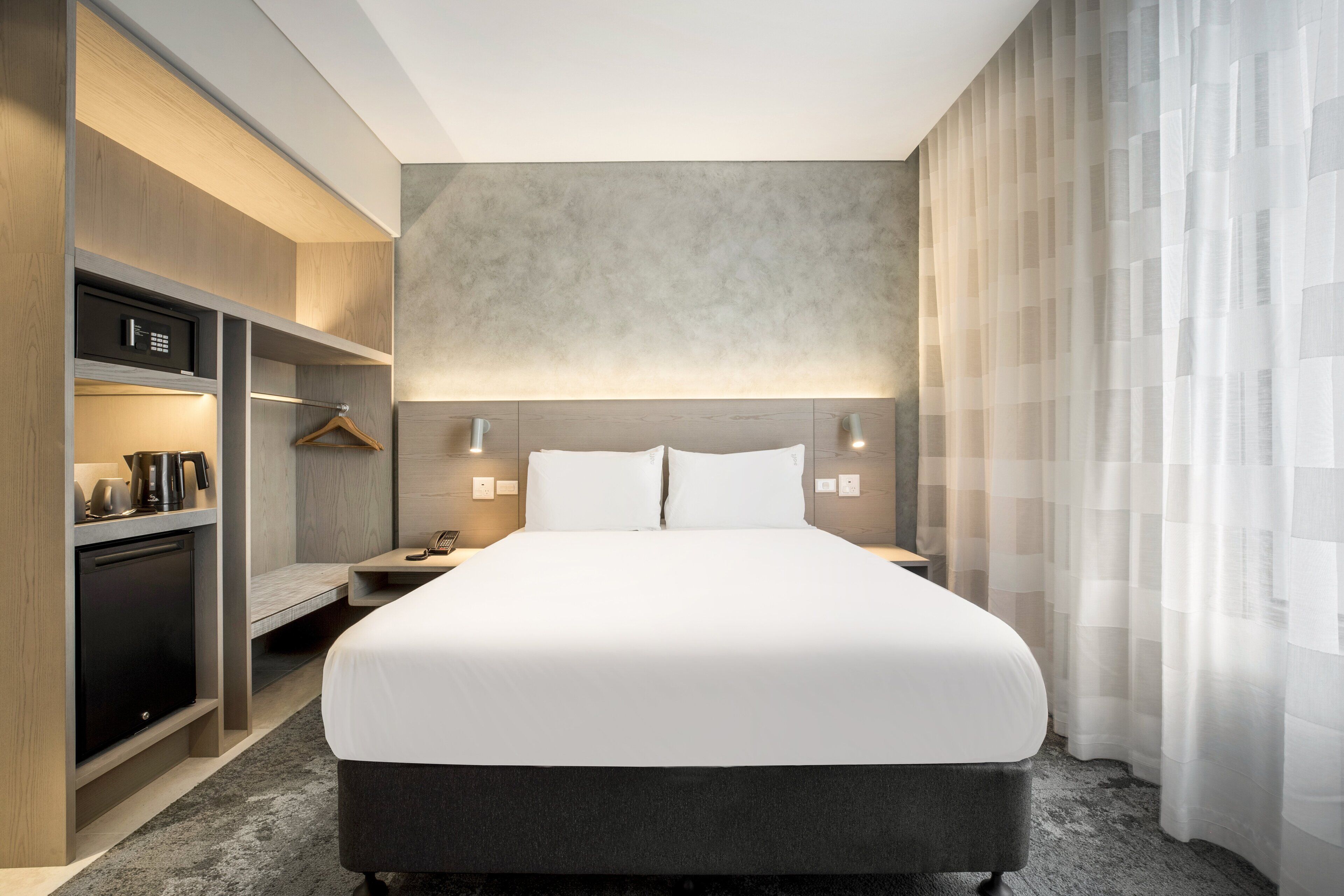 In-room safe, desk, laptop workspace, blackout drapes
