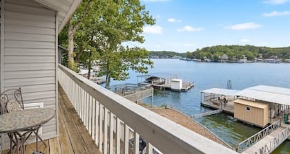 small house Boat on the Lake in private dock