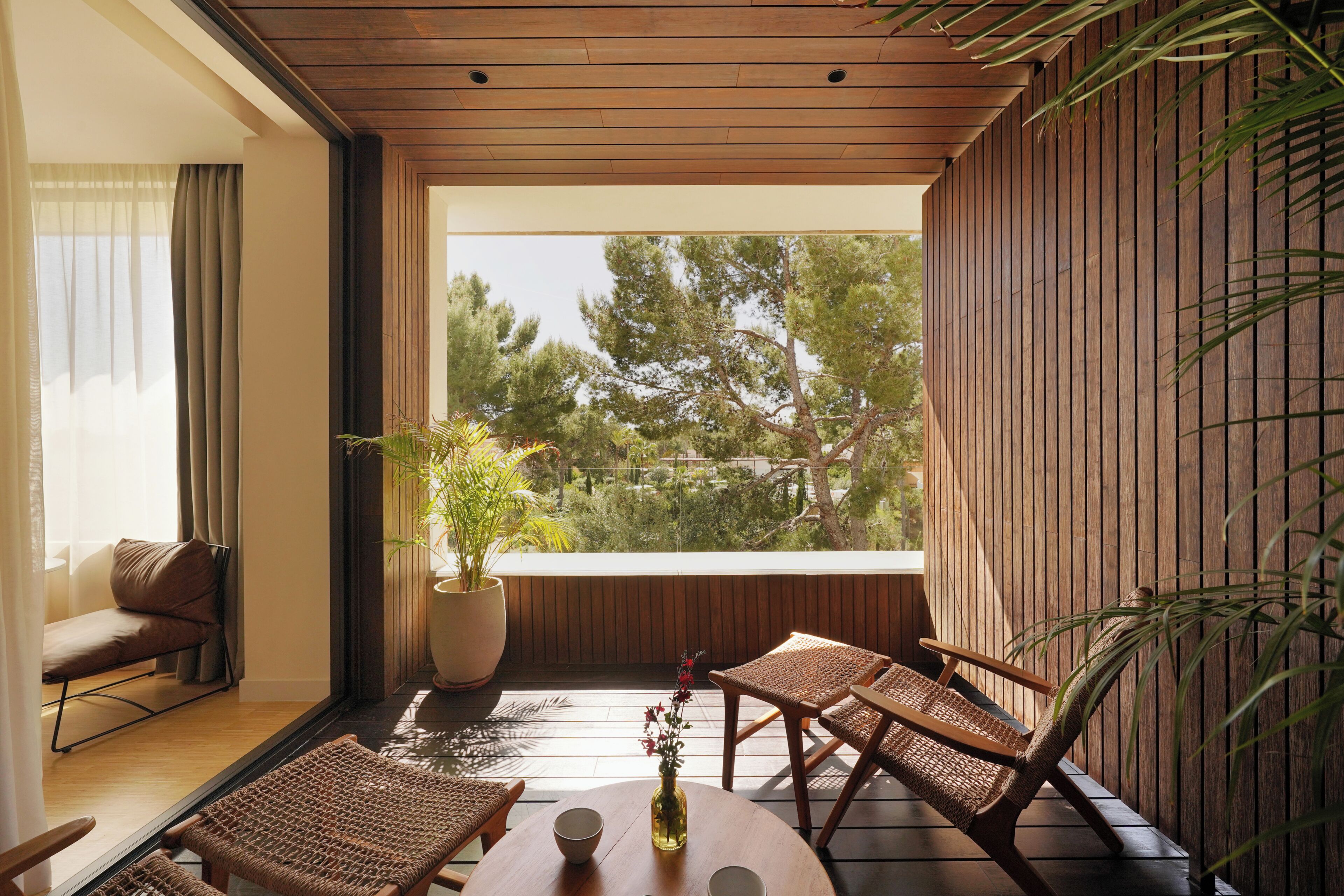 Quarto, 1 cama King, sacada (Resort Garden View) | Terraço/pátio