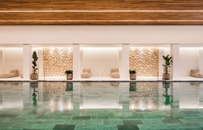 Indoor pool, 3 outdoor pools, open 10:00 AM to 7:00 PM, pool umbrellas