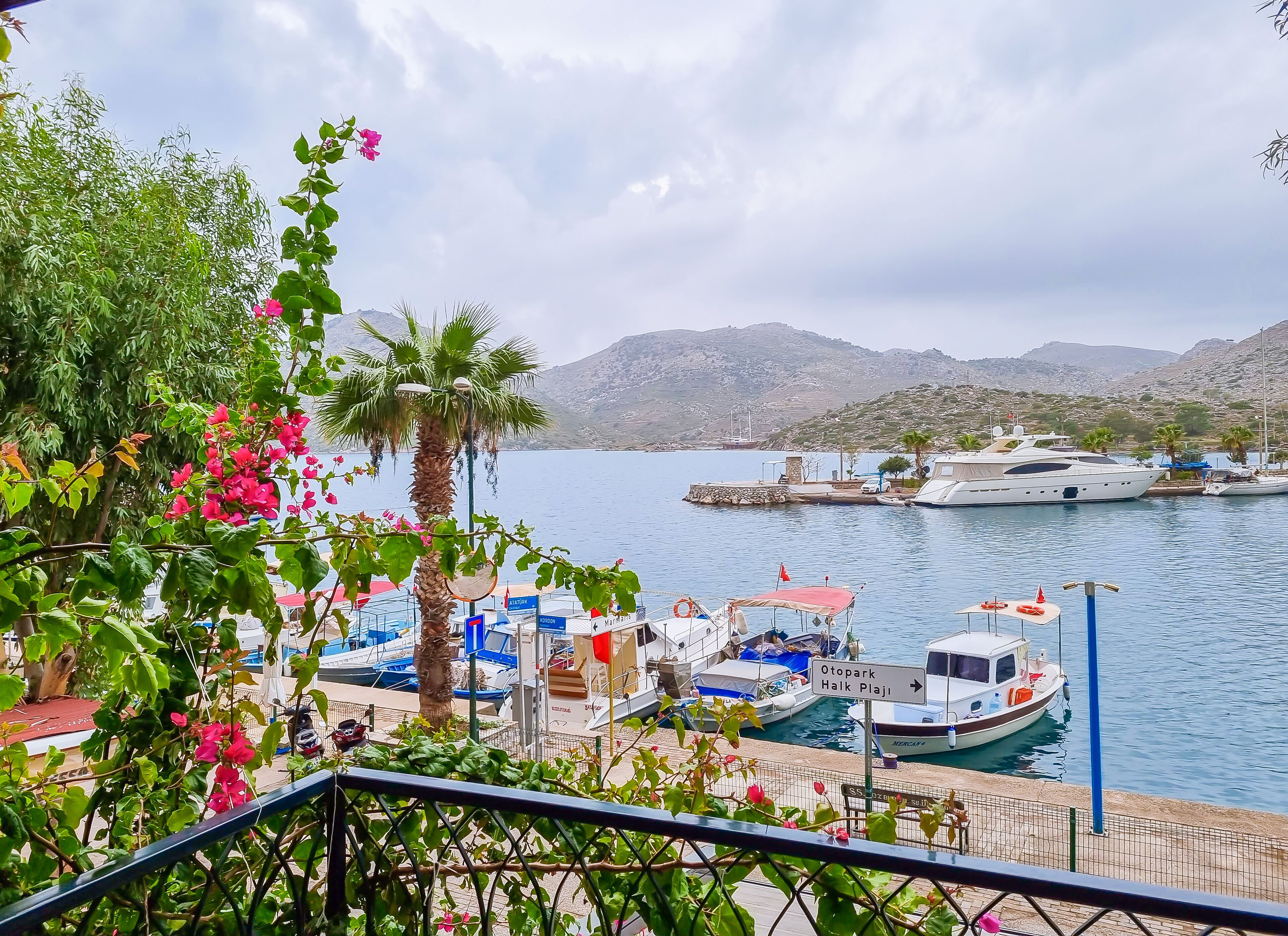 Blick von der Unterkunft