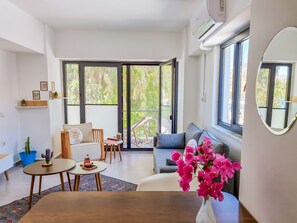 Panoramic-Apartment | 1 Schlafzimmer, Bettwäsche aus ägyptischer Baumwolle