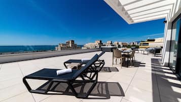 Premium Apartment, 3 Bedrooms, Sea View (Penthouse) | Terrace/patio