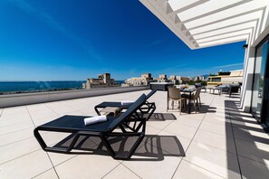 Premium Apartment, 3 Bedrooms, Sea View (Penthouse) | Terrace/patio